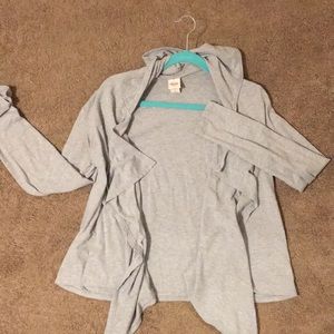 Light heather grey cardigan Size L